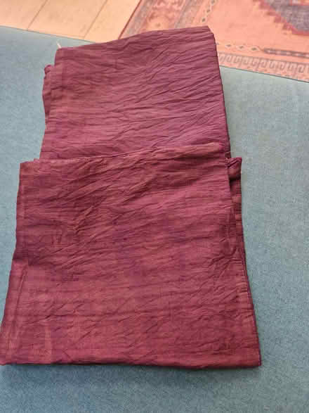 Photo of free purple pure silk cushion covers x 2 (Tolworth KT6) #1