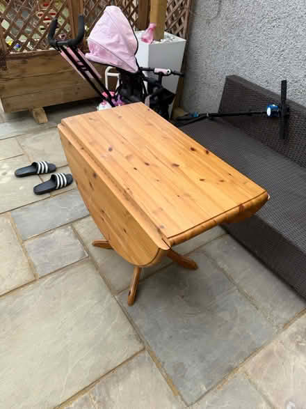Photo of free Wood table oval foldable (Westcliff SS0) #1