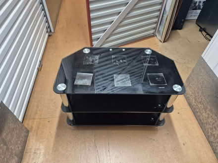 Photo of free Modern Smoked Glass TV Stand / AV Unit (W3) #3