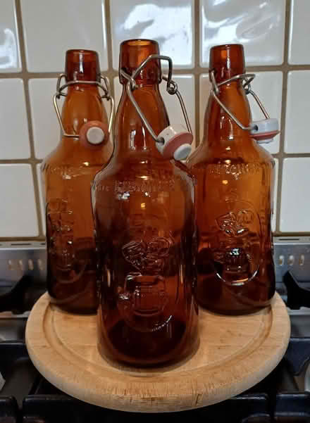 Photo of free 3x Empty Bottles 660ml with ceramic and rubber fixings (CT7) #1