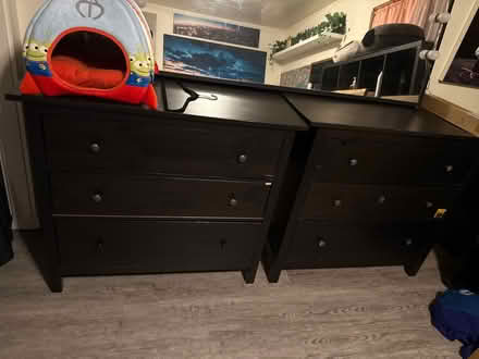 Photo of free Pair of black ikea dressers (Ballard) #1