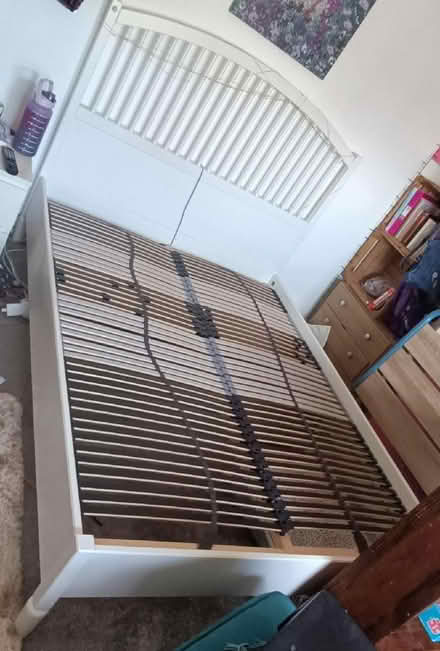 Photo of free King size bed frame (Slack Lane DE22) #1