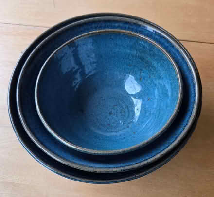 Photo of free Handmade blue bowls (Forest Glen) #1