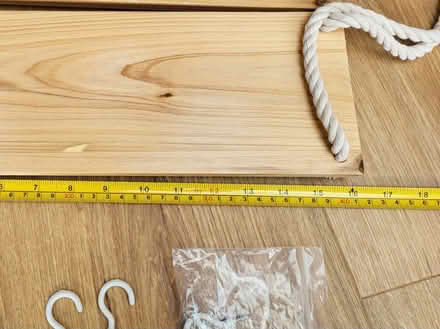 Photo of free Two wooden hanging shelves (Sidcup DA15) #4