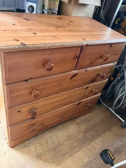Photo of free Pine chest of drawers (Warton LA5) #1