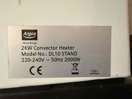 Photo of free Argos 2KW Converter Heater (West Midlands B42) #3
