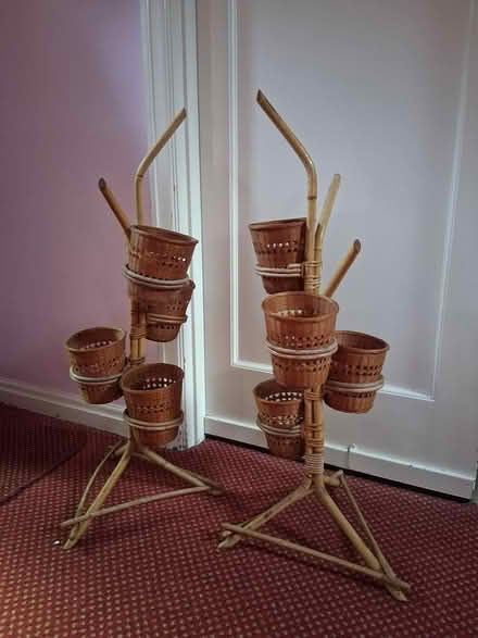 Photo of free 2 bamboo plant stands (Little Chalfont) #1