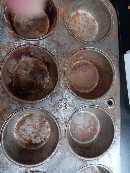 Photo of free Ugly vintage Ekco muffin pan (Beacon Hill) #2