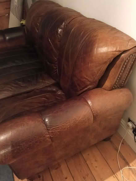 Photo of free 3 Seater Leather Sofa (CT9) #1