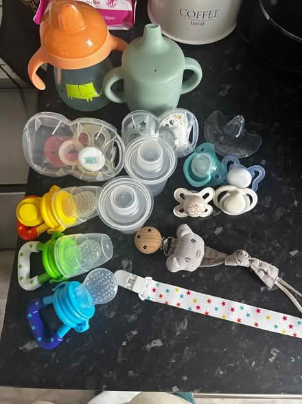 Photo of free Beakers, dummies, soft food feeders (Newbury park IG2) #1