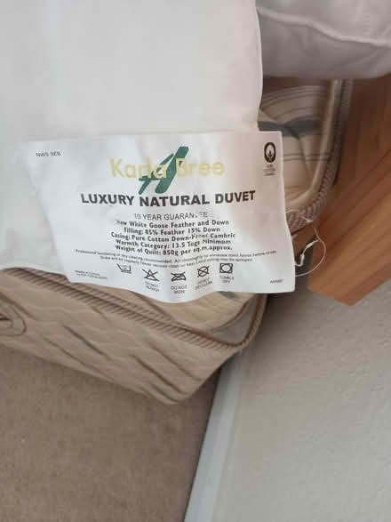 Photo of free Organic feather sgl duvet (Ballinteer) #2
