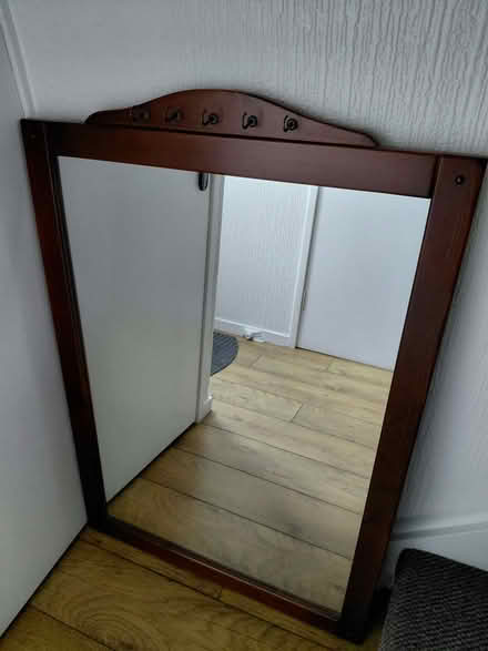 Photo of free Large Dark Wood Mirror (Dalgety Bay KY11) #1