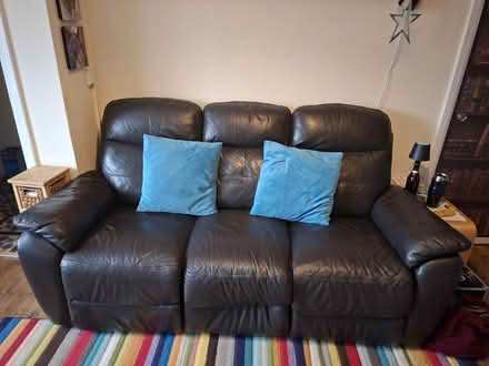 Photo of free Black Leather recliner (BA2) #1