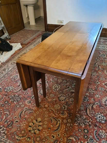 Photo of free Antique Oak folding table (Stroud central) #2