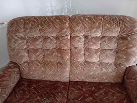 Photo of free small vintage wood framed sofa (Morecambe LA4) #2