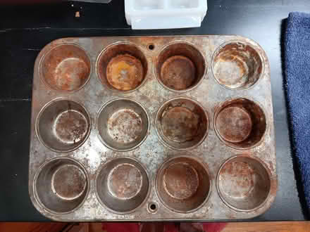 Photo of free Ugly vintage Ekco muffin pan (Beacon Hill) #1