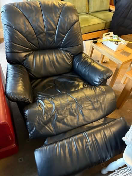 Photo of free Black reclining chair (Borrowash DE72) #2