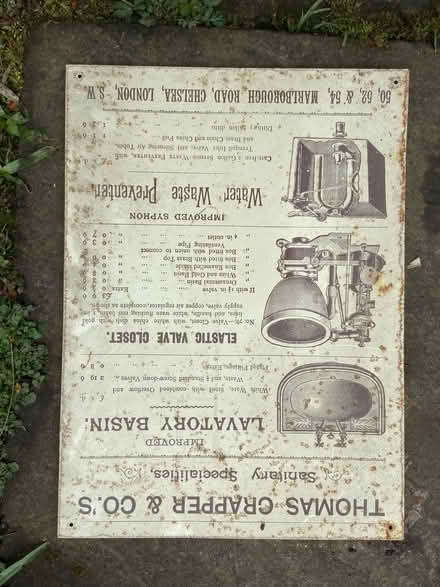 Photo of free Metal toilet/ lavatory decoration sign (Amersham Common HP7) #1