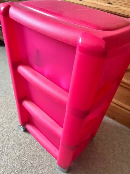Photo of free Plastic three draws pink (Kettering NN15) #2