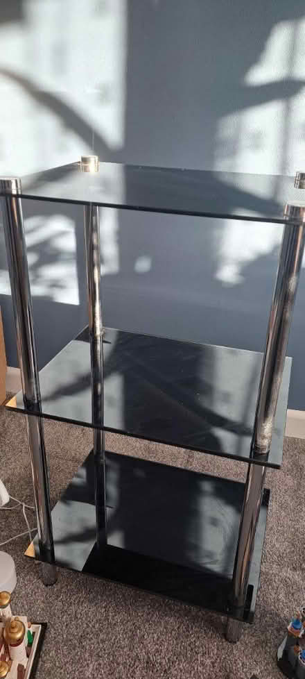 Photo of free Black and silver small glass unit (south ham basingstoke RG22) #1