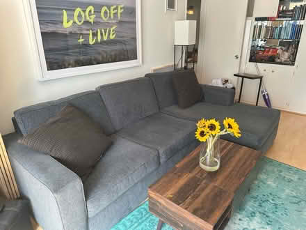 Photo of free Blue Sectional Couch (Marina Del Rey) #1