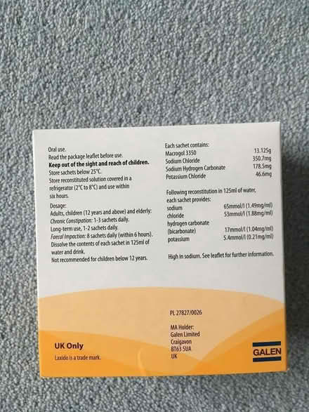 Photo of free Laxative powders (Solihull B91) #2