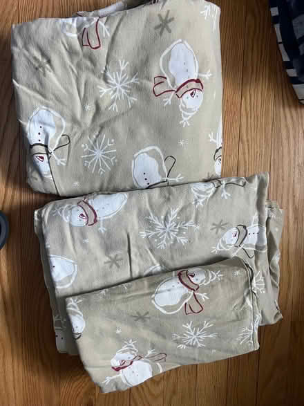 Photo of free Flannel twin sheets/material (South Downers Grove) #1