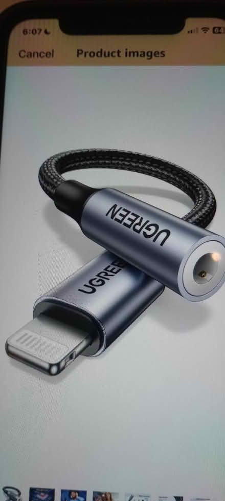 Photo of Lightning cable to 3.5mm adapter (TN34 - top of Elphinstone Road) #1