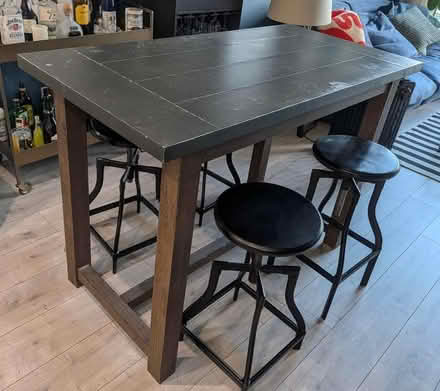 Photo of free Table and 1 stool (Woodberry Down Estate N4) #2