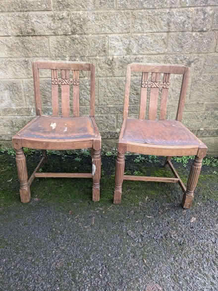 Photo of free Pair of wooden dining chairs (Bradford on Avon BA15) #1