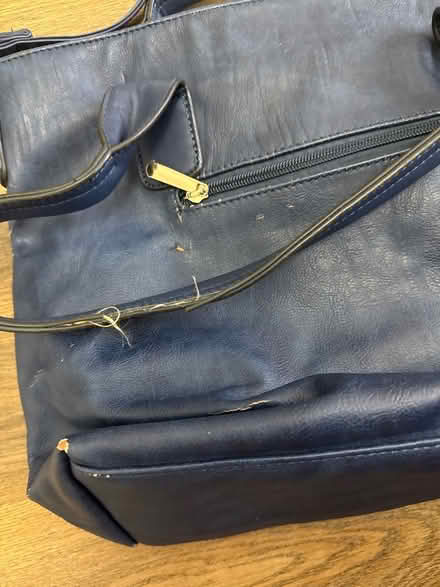 Photo of free Blue zip top convertible shoulder/handbag (Common Edge FY4) #3