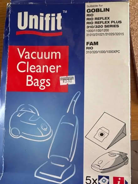 Photo of free Vacuum cleaner bags (Risinghurst OX3) #1
