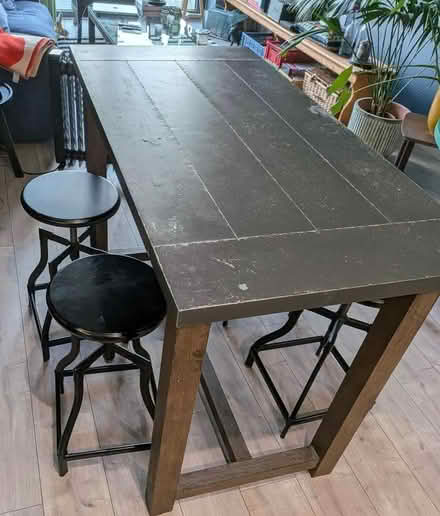 Photo of free Table and 1 stool (Woodberry Down Estate N4) #3
