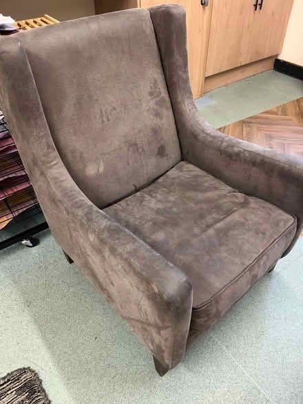 Photo of free Large grey armchair (Carnforth LA5) #2