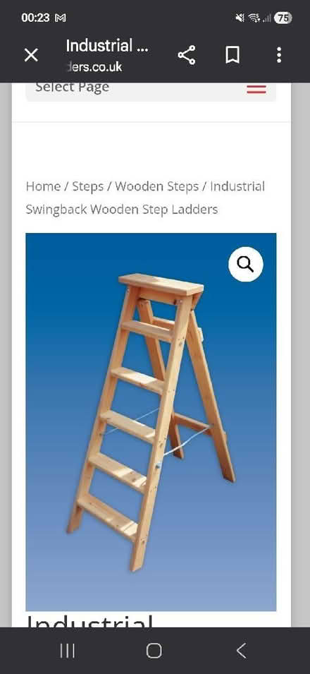 Photo of Wooden steps or step ladder (Saint Andrew Auckland DL14) #3