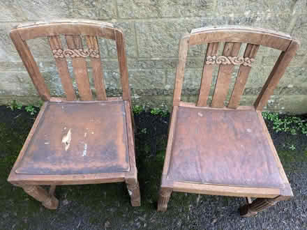 Photo of free Pair of wooden dining chairs (Bradford on Avon BA15) #2