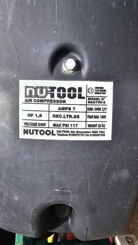 Photo of free Air compressor (Panshager AL7) #2