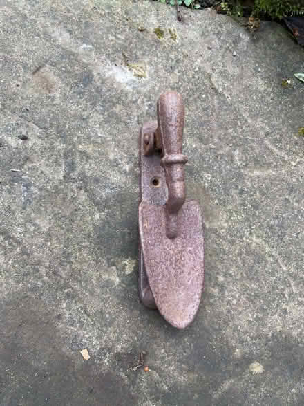 Photo of free Metal door knocker in the shape of a trowel. (Amersham Common HP7) #2