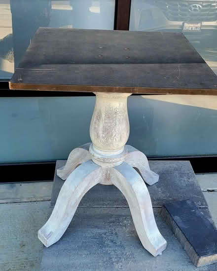 Photo of free Distressed wood table base (Covington and Miramonte) #1