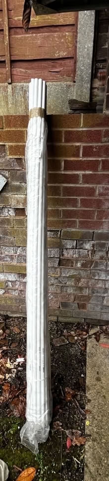 Photo of free Bundle of white plastic tubes (Stockport sk2) #1