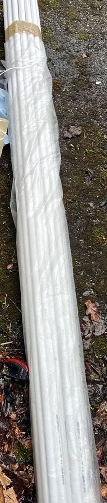 Photo of free Bundle of white plastic tubes (Stockport sk2) #2
