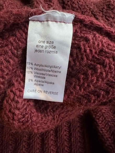 Photo of free Burgundy Poncho (MK45 Flitwick) #2