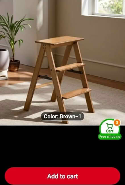 Photo of Wooden steps or step ladder (Saint Andrew Auckland DL14) #2