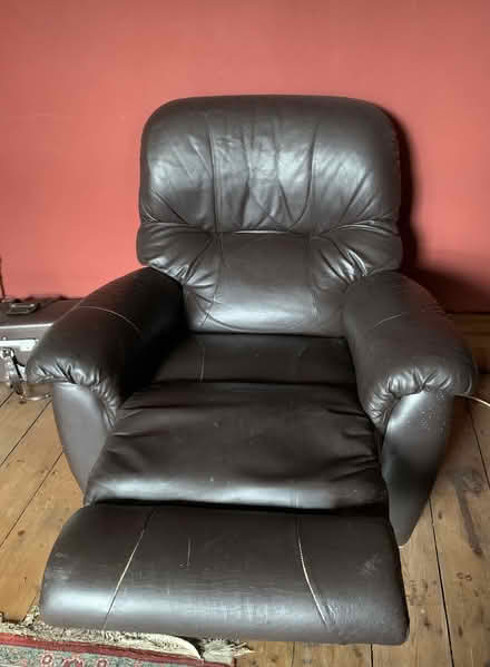 Photo of free Leather Recliner chair (Hulme M16) #1