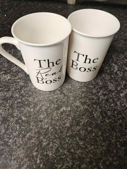 Photo of free "The Boss" Mugs x2 (Liphook) #1