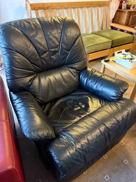 Photo of free Black reclining chair (Borrowash DE72) #1