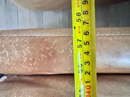 Photo of free Halo tan two seater sofa (Great Budworth) #4