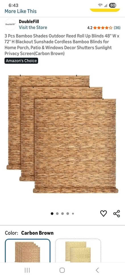 Photo of free Three 4' x 6' Outdoor Blinds (Gulf Shores near Post Office) #1