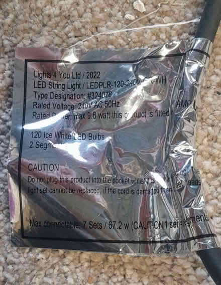 Photo of free 120 LED Lights (Aveley RM15) #1