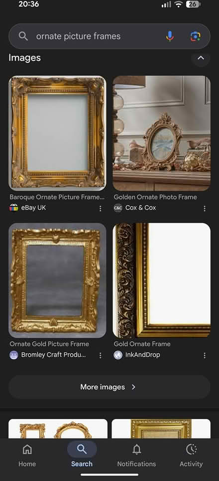 Photo of Ornate picture frames/ mirrors (Condover, Shrewsbury) #2
